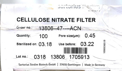 sartorius/赛多利斯 过滤膜  批发