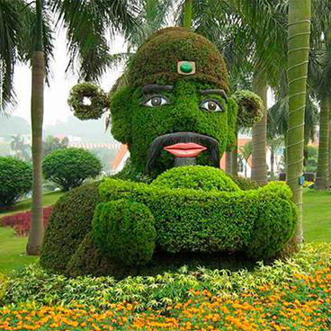 五色草 五色草造型 立体花坛 景观绿雕 户外大型绿雕园艺